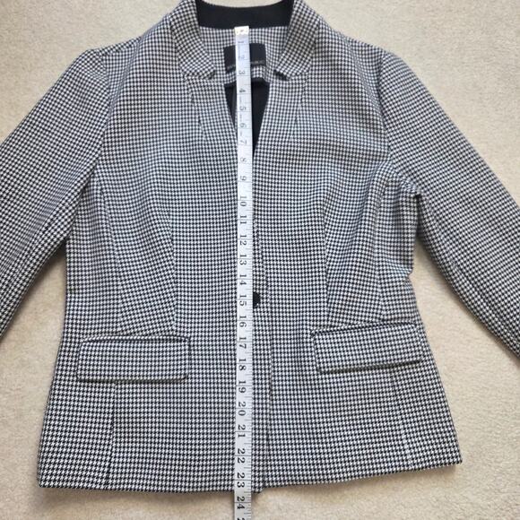 Banana Republic Women's 8 Classic Houndstooth Jacket Blazer 1 Button Front - Picture 14 of 16